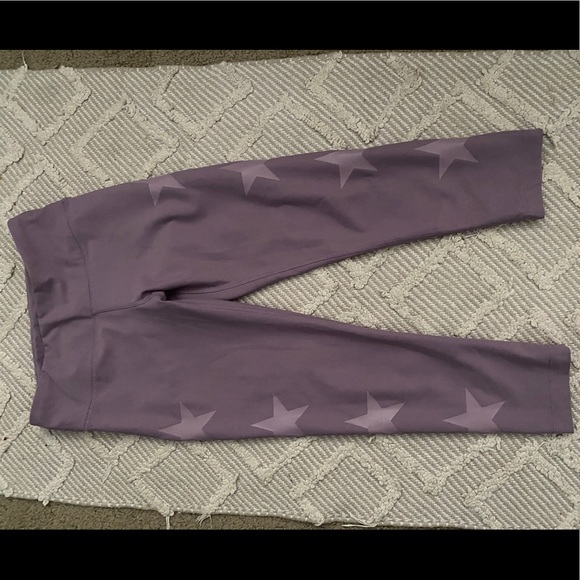 Purple Star Print Leggings - Picture 2 of 3